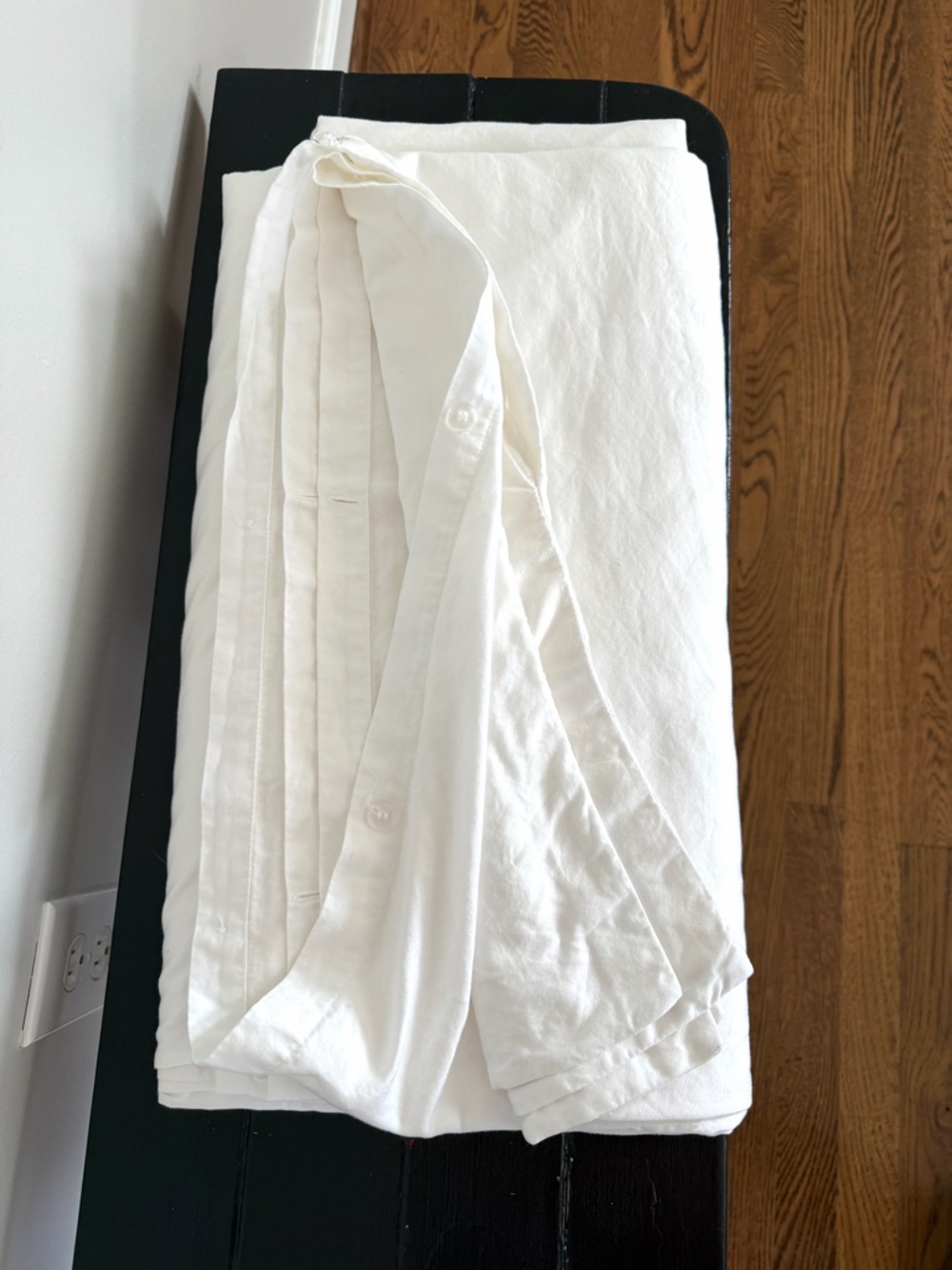 Creamy White Cotton King Duvet